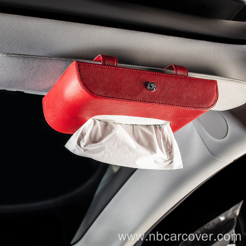 Top quality leather tissue case non-slip tissue holder